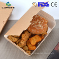 Eco-friendly disposable custom packaging box paper easy to go for salad chicken pizza snacks